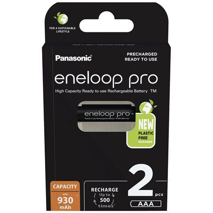 Panasonic Baterie akumulatorowe ENELOOP Pro BK-4HCDE/2BE AAA, 930 mAh, 2 szt.